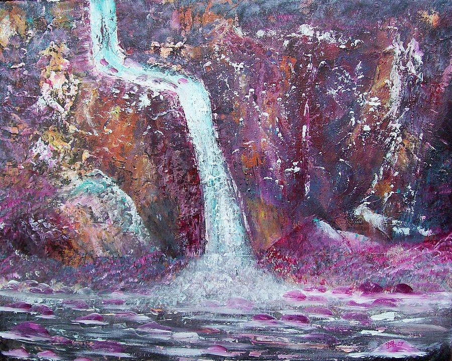 Waterfall #2 Painting by Tony Rodriguez