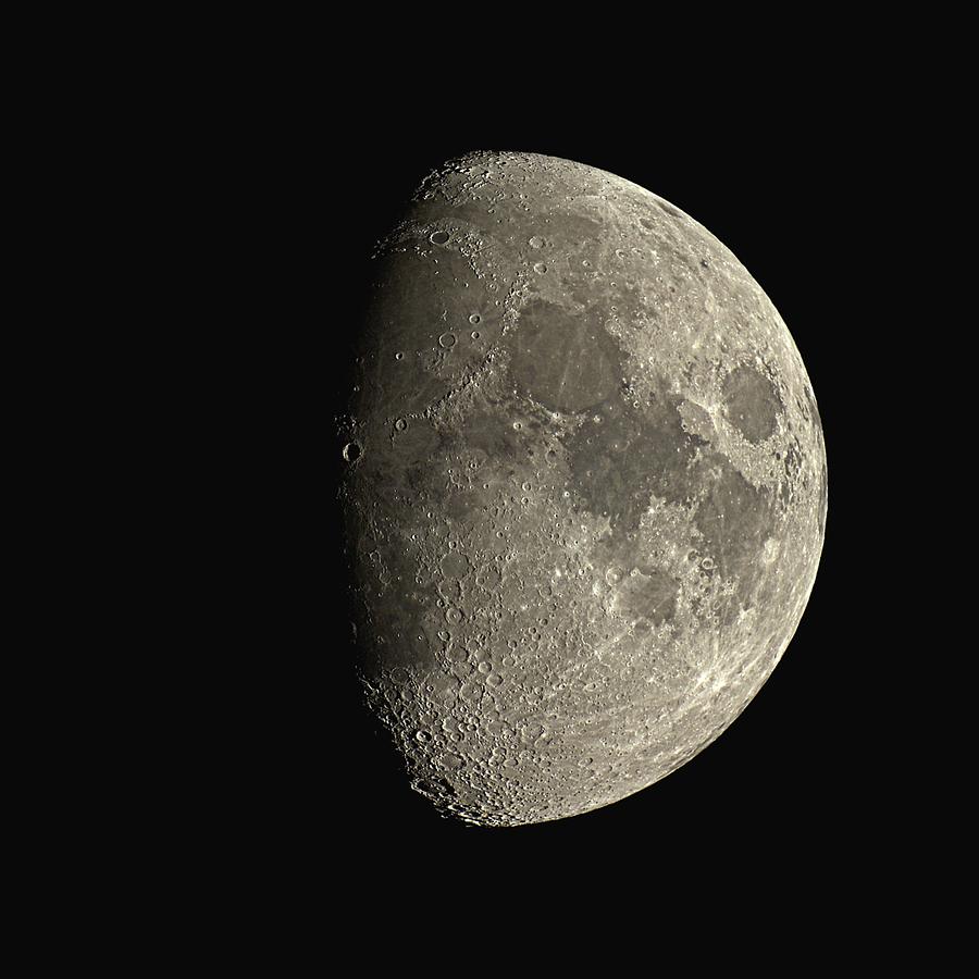 Waxing Gibbous Moon #2 Photograph by Eckhard Slawik