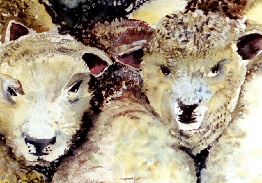 We Like Sheep #3 Painting by Mindy Newman