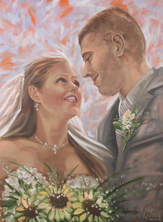 Wedding Portrait #2 Painting by Gary M Long
