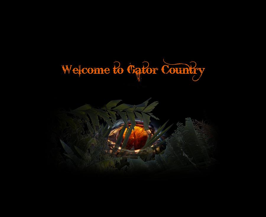 Welcome To Gator Country Photograph