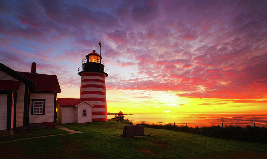 West Quoddy Head Light #5 Photograph by Robert Clifford