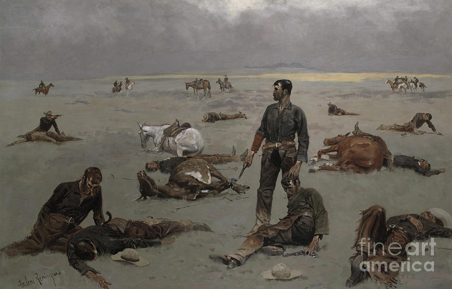 What an Unbranded Cow Has Cost Painting by Frederic Remington