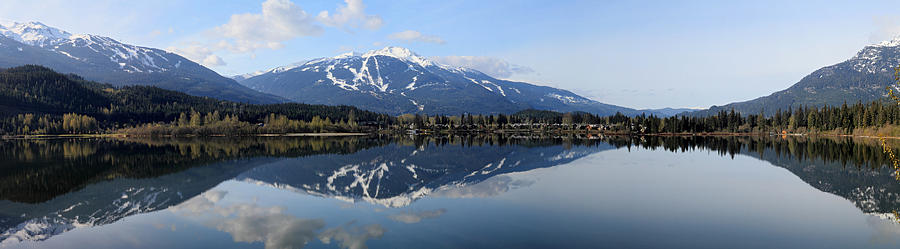 Whistler Blackcomb Green Lake Reflection #2 Photograph by Pierre Leclerc Photography