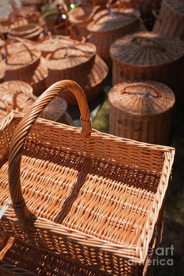 Wicker Baskets For Sale Photograph