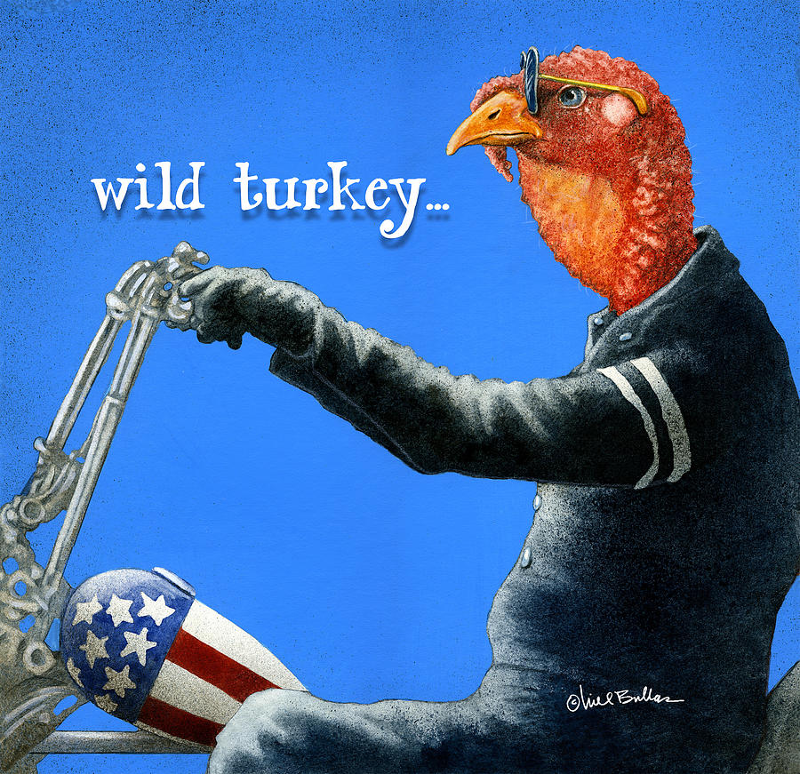 Wild Turkey... #2 Painting by Will Bullas