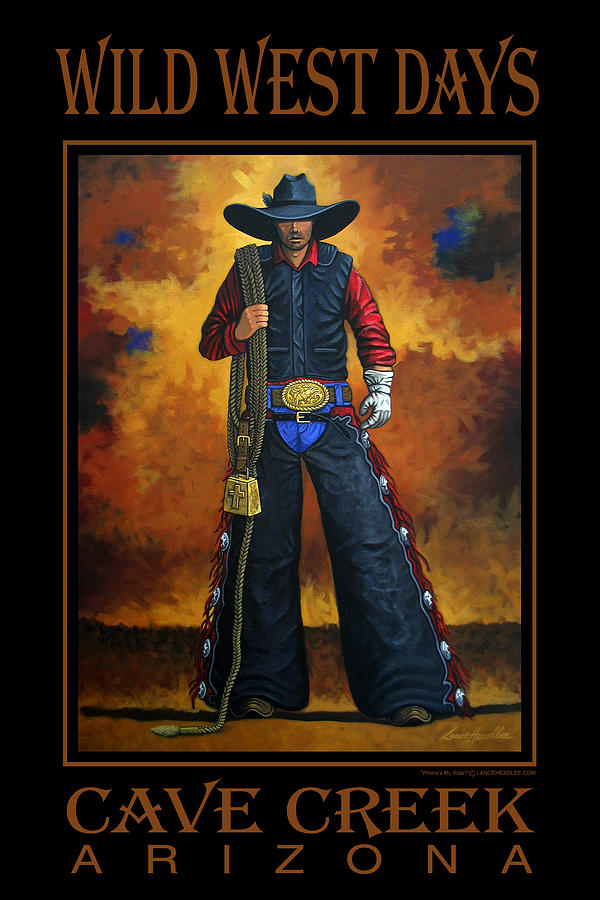 Wild West Days Poster/Print  #5 Painting by Lance Headlee