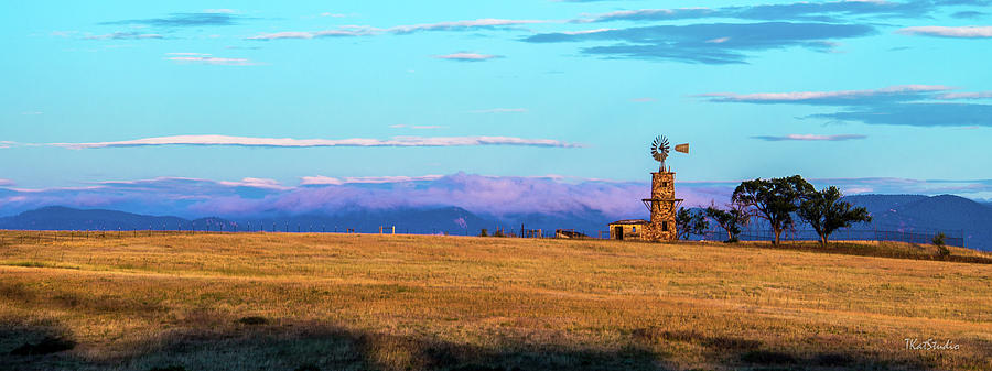 Windmill At Sunrise Photograph by Tim Kathka