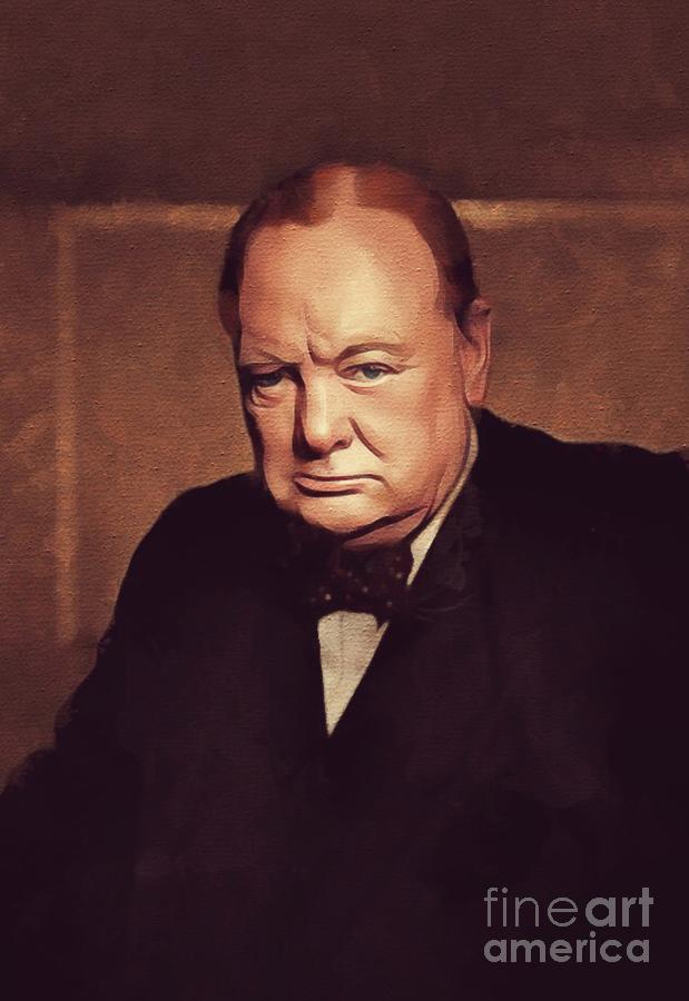 winston churchill painting for his 80th birthday