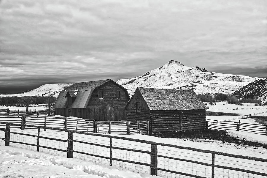 Winter Farm Scene In Colorado #2 Photograph by Mountain Dreams