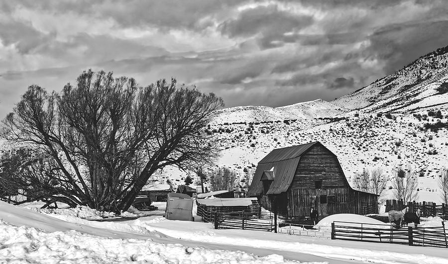 Winter Farm Scene - Wyoming #2 Photograph by Mountain Dreams