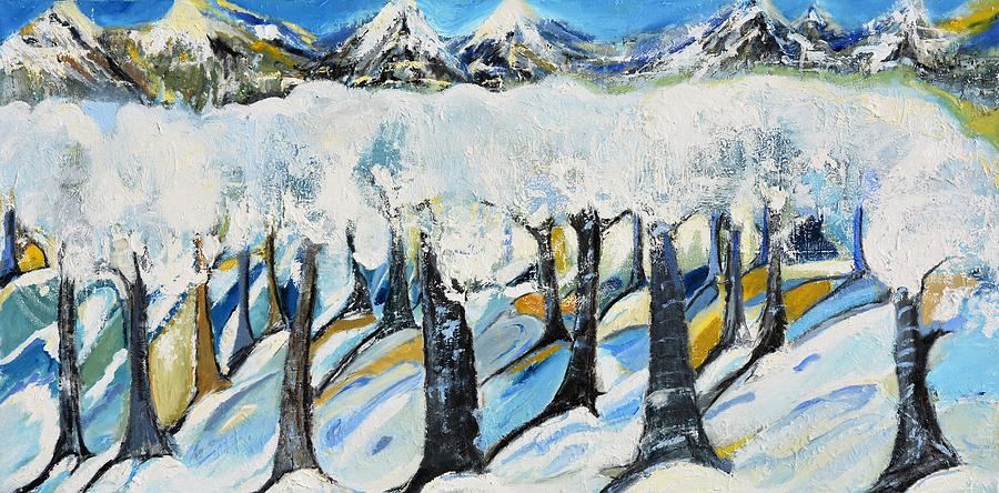 Winterland #1 Painting by Evelina Popilian