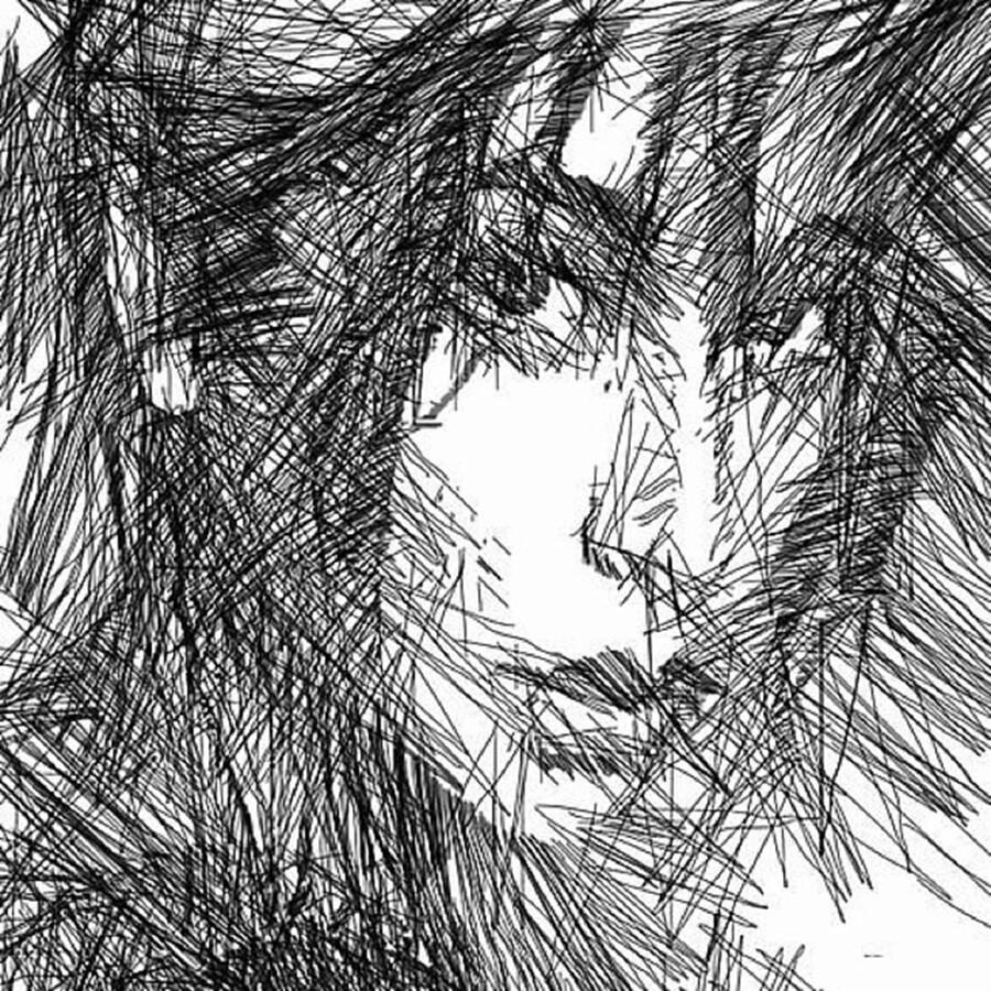 Woman Sketch In Black And White By Photograph by Rafael Salazar - Fine ...