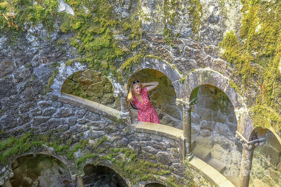 Woman tourist in Sintra #2 Photograph by Benny Marty