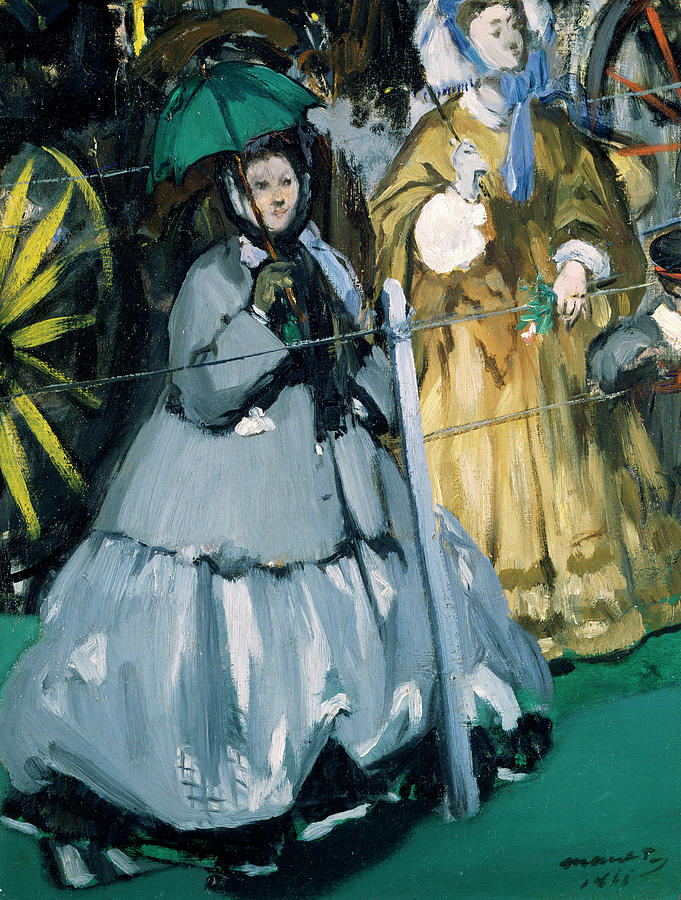 Edouard Manet Painting - Women at the Races #2 by Edouard Manet