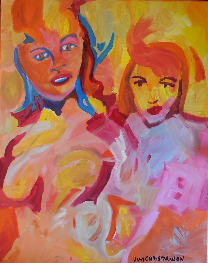 2 Women  Painting by James Christiansen