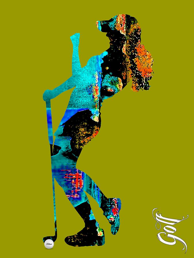 Womens Golf Collection #2 Mixed Media by Marvin Blaine
