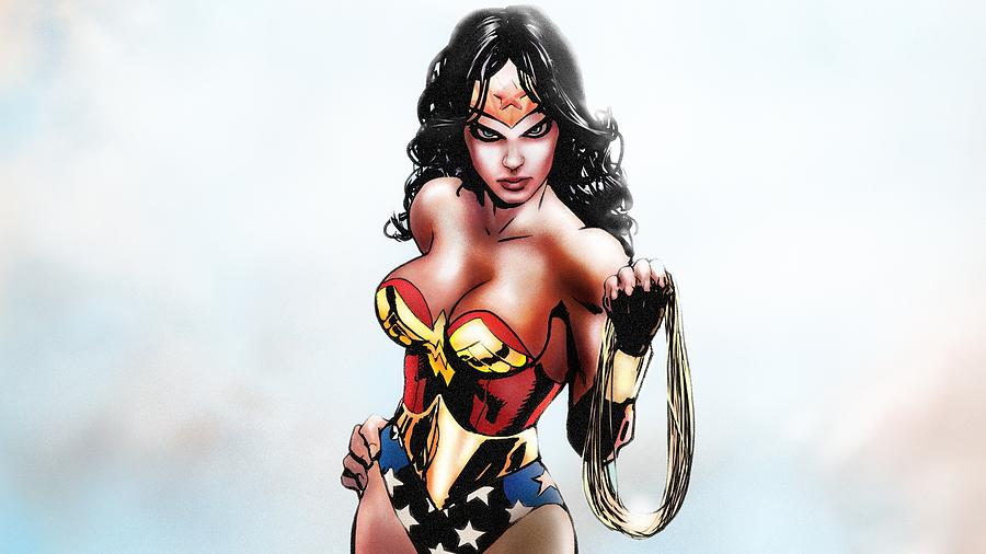 Wonder Woman Digital Art - Wonder Woman #2 by Super Lovely