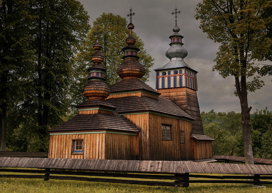 Wooden church in Swiatkowa Mala #2 Photograph by Jaroslaw Blaminsky