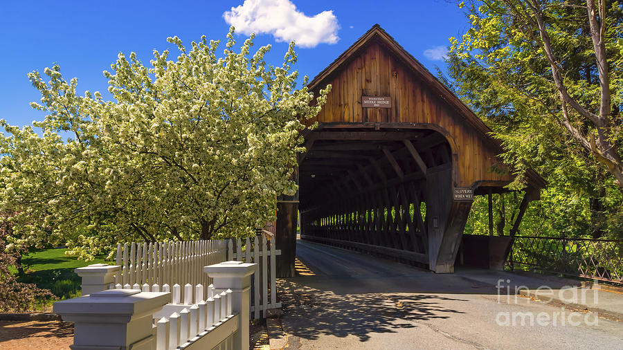 Woodstock Middle Bridge #3 Photograph by Scenic Vermont Photography