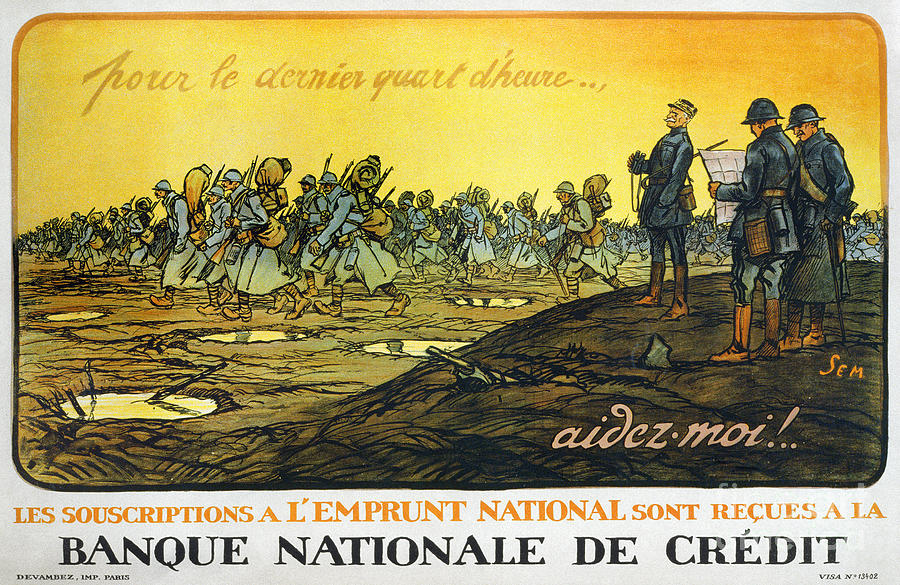 World War I: French Poster #2 Painting by Granger