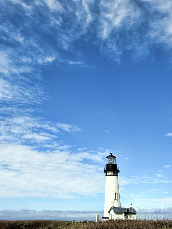 Yaquina Head Lighthouse #2 Photograph by Peggy Hughes