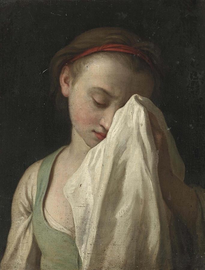 Young Girl Crying #2 Painting by Pietro Antonio