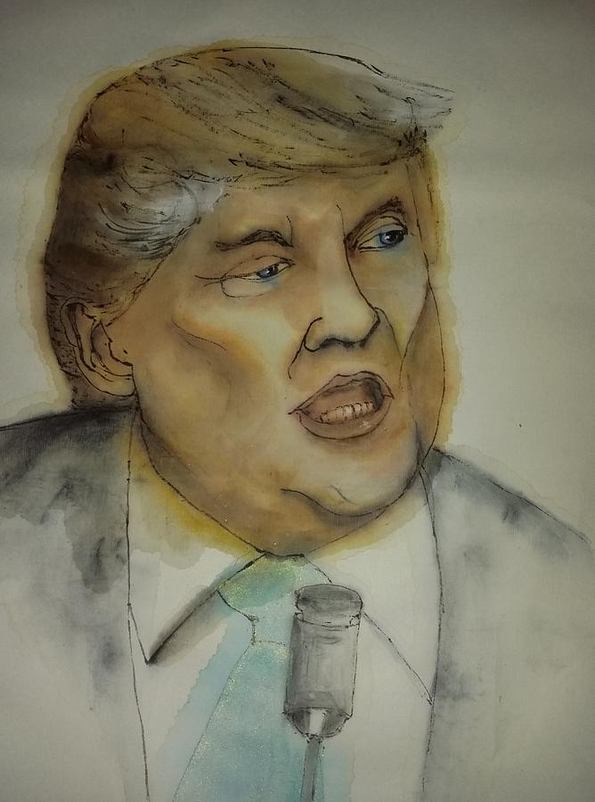 2016 Presidential campaign  album Painting by Debbi Saccomanno Chan