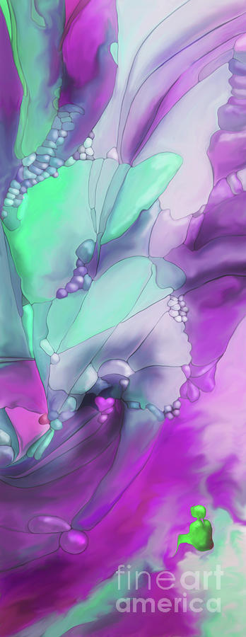 Abstract Flower Landscape Digital Art