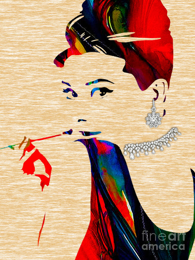 Audrey Hepburn Mixed Media - Audrey Hepburn Collection #20 by Marvin Blaine