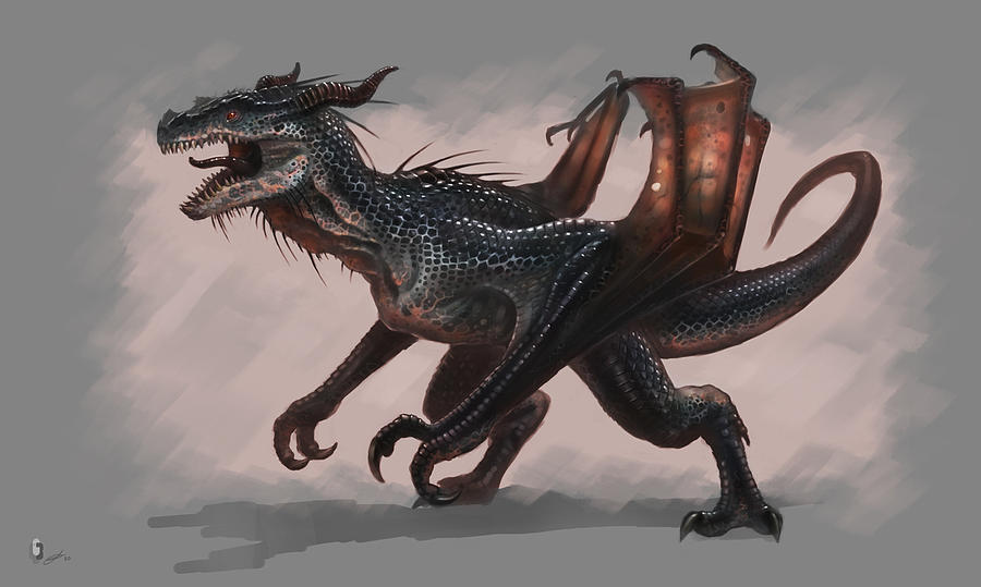 Dragon Digital Art - Dragon #20 by Maye Loeser