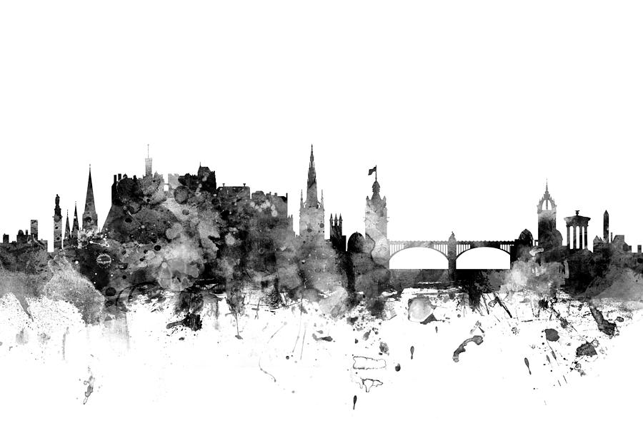 Edinburgh Scotland Skyline #20 Digital Art by Michael Tompsett