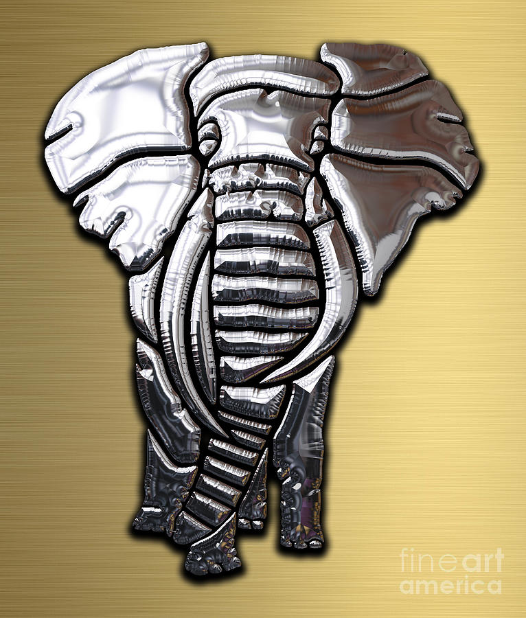 Elephant Mixed Media - Elephant Collection #20 by Marvin Blaine