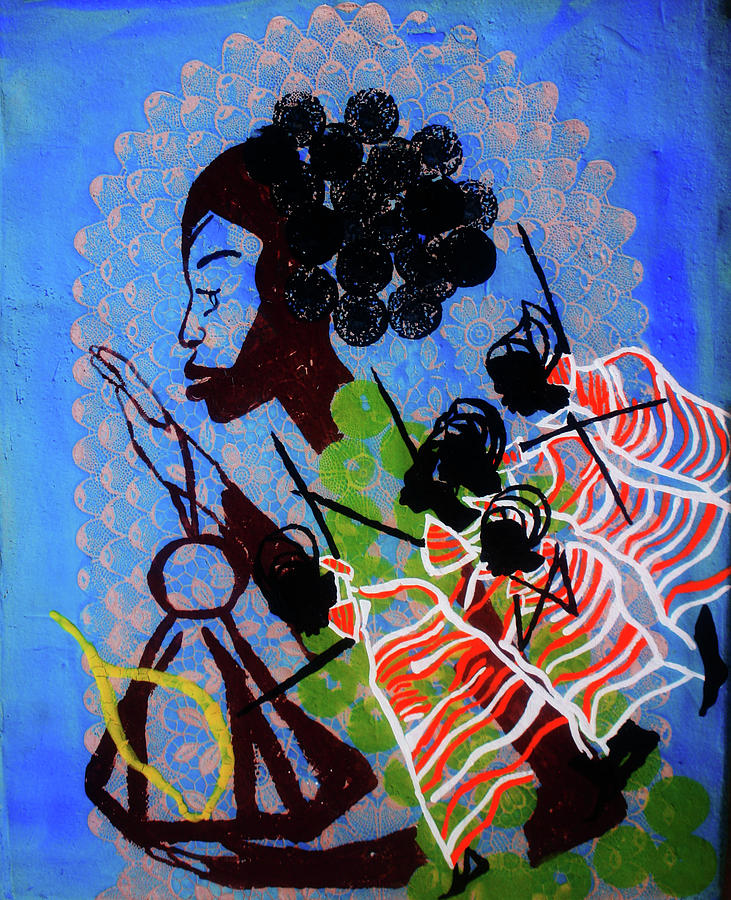 Five Wise Virgins #20 Painting by Gloria Ssali