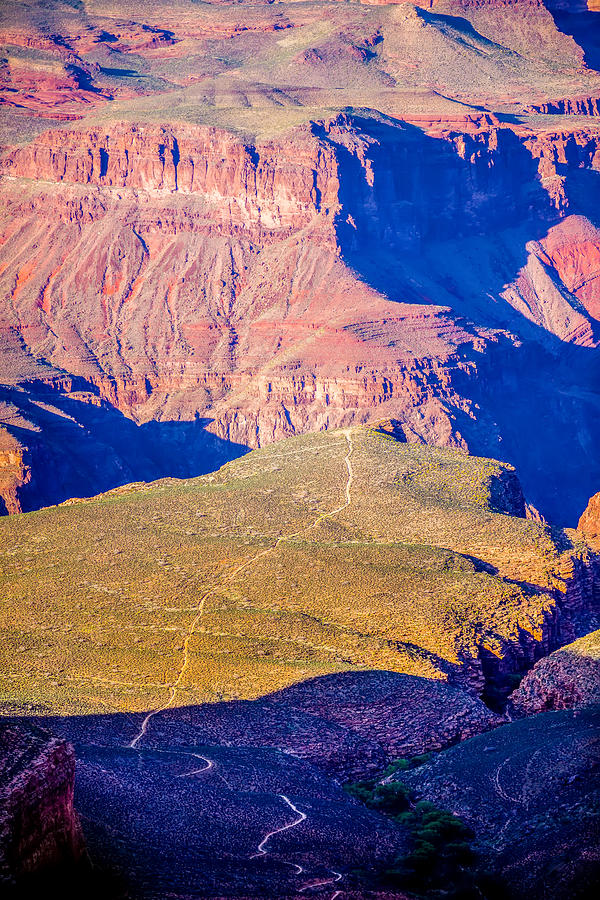 Grand Canyon sunny day with blue sky #20 Photograph by Alex Grichenko