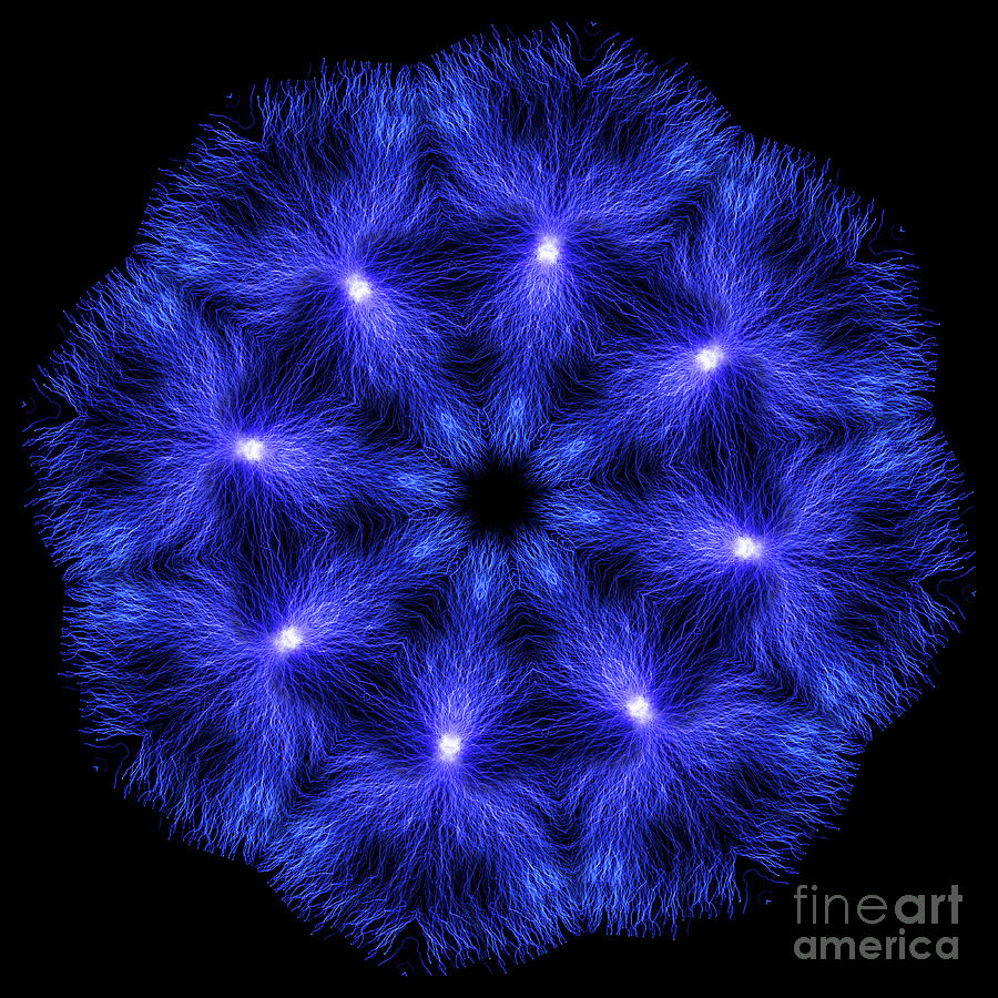 Kaleidoscope Image Created from Real Electrical Arcs #20 Digital Art by Amy Cicconi