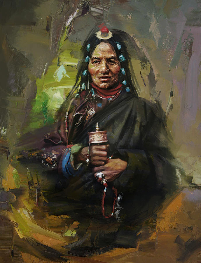 20 pakistan folk Gilgit Painting by Maryam Mughal