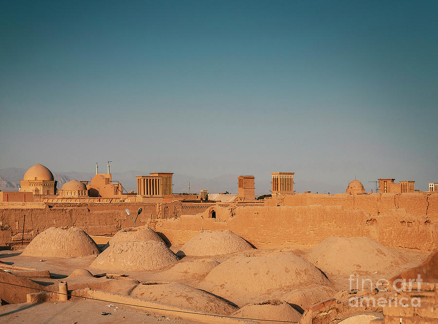 Rootops And Landscape View Of  Yazd City Old Town Iran Photograph