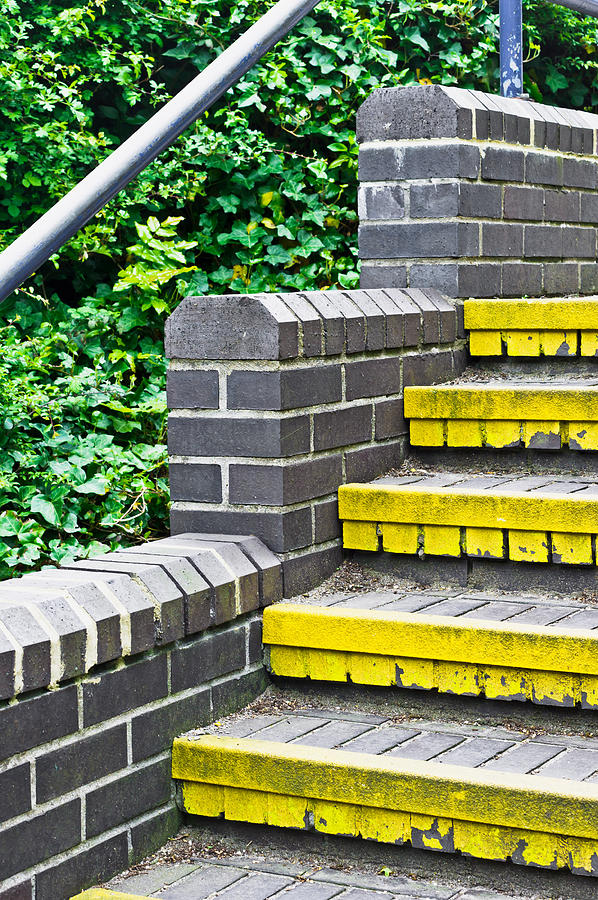 Abstract Photograph - Stone steps #20 by Tom Gowanlock