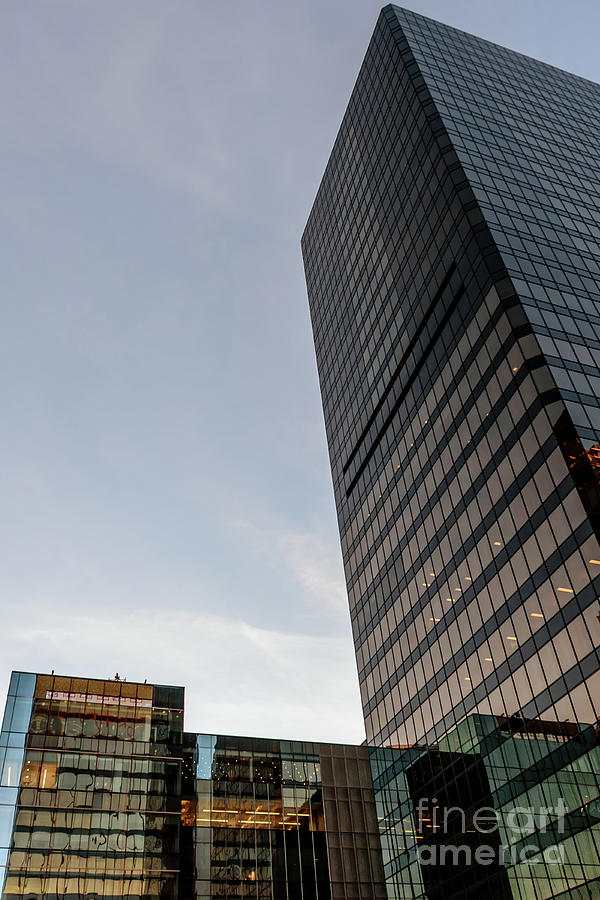The Facade Of A Modern High-rise Building Of Glass And Concrete Photograph