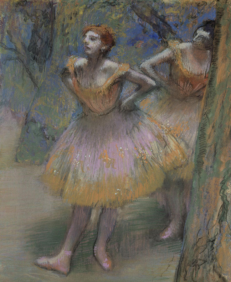 Two Dancers Pastel by Edgar Degas