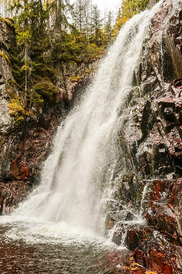 Fall Photograph - Waterfall #20 by Borje Olsson