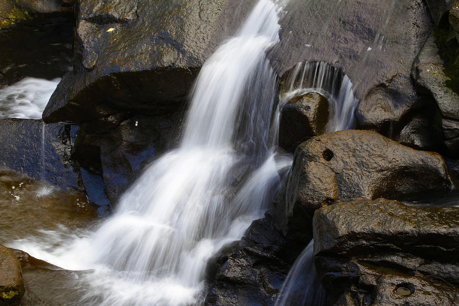 Nature Photograph - Waterfall #20 by Les Cunliffe