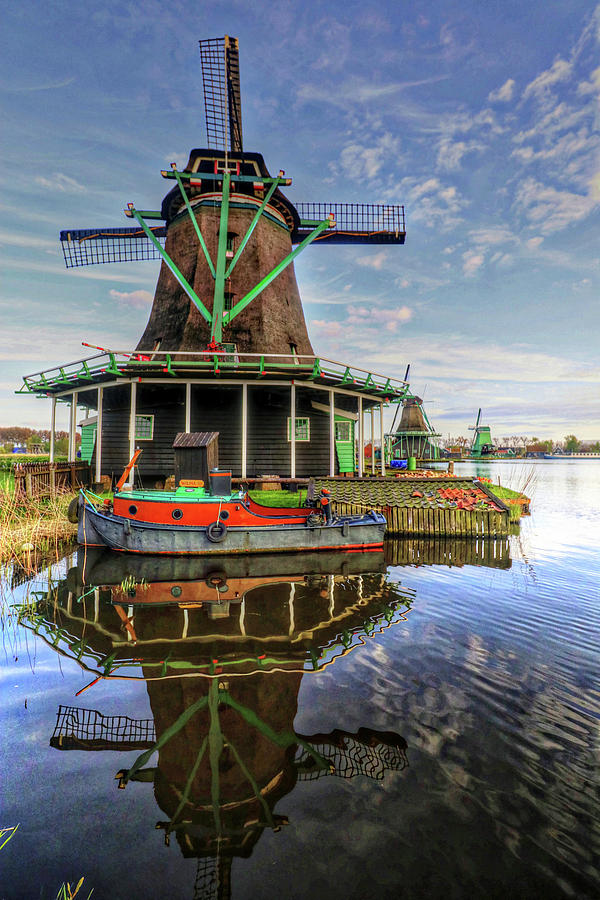 Zaanse Schans Windmills Holland Netherlands #20 Photograph by Paul James Bannerman