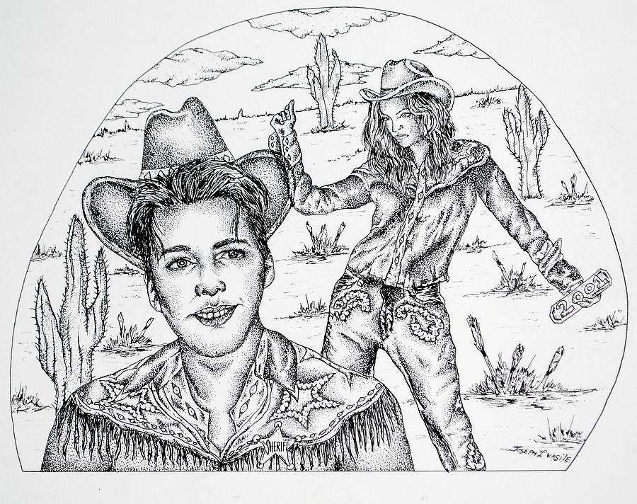 2001 Drawing by Joseph Lawrence Vasile 2001 Drawing by Joseph Lawrence Vasile