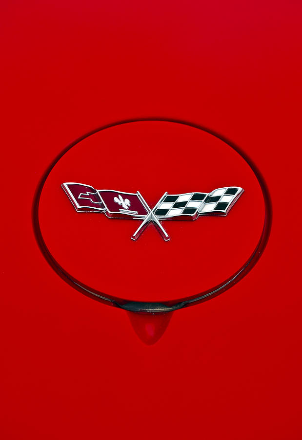 2002 Chevrolet Corvette Emblem Photograph by Glenn Gordon