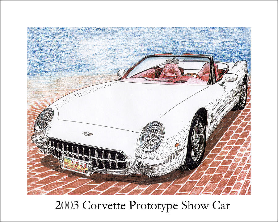 2003 Corvette Prototype Painting by Jack Pumphrey