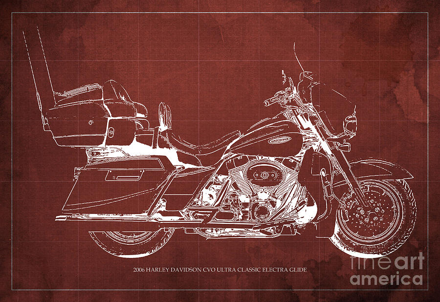 2006 HARLEY DAVIDSON CVO Ultra Classic Electra Glide Blueprint Red ...