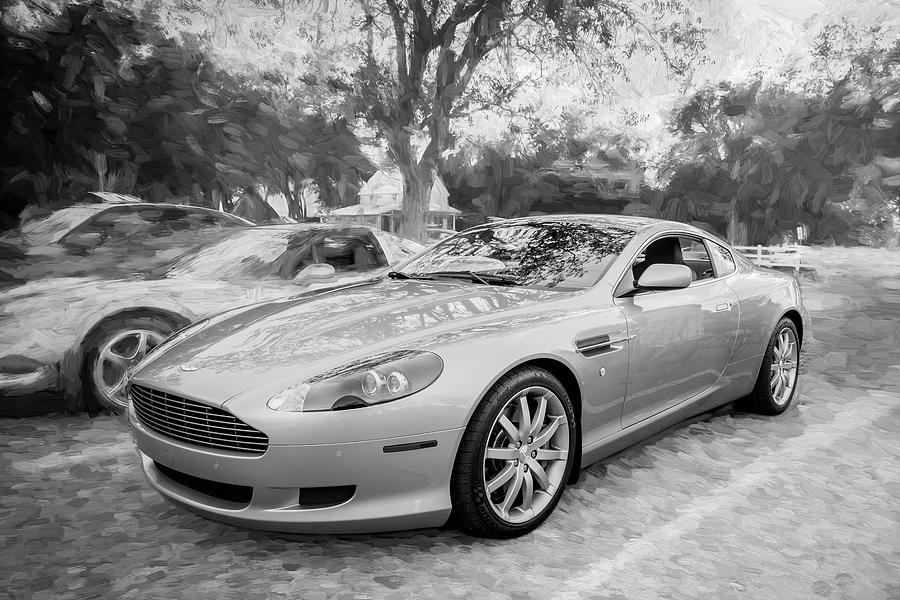  2007 Aston Martin DB9 Coupe Painted  c311 BW #2007 Photograph by Rich Franco