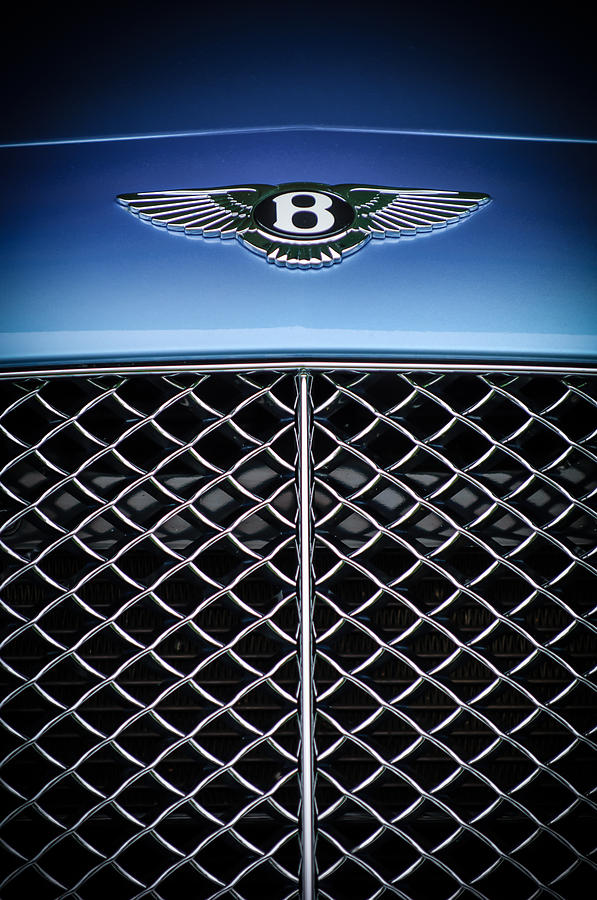 2007 Bentley Continental GTC Convertible Hood Ornament Photograph by Jill Reger